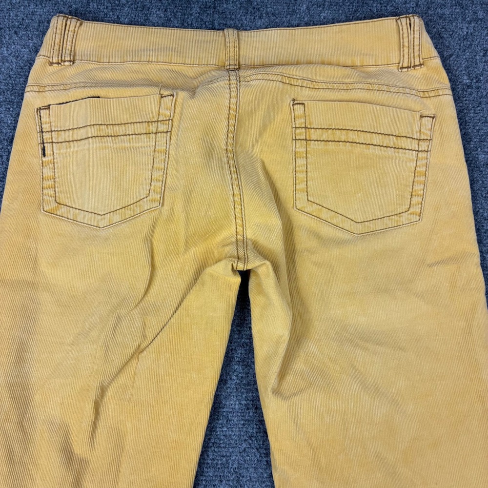 Vintage Prana Women Mustard Yellow Corduroy Straight Leg Pant 6 Boho Outdoor - Picture 9 of 10
